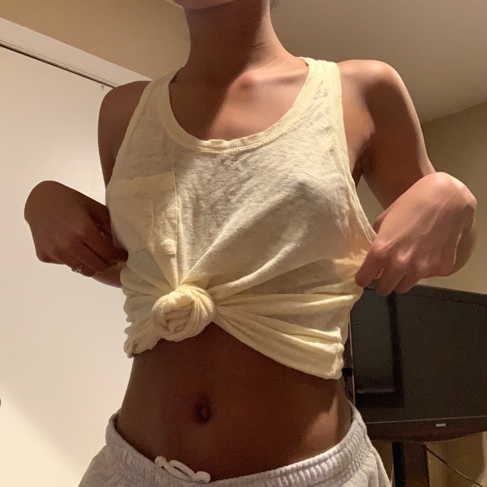 urban outfitters yellow tank top